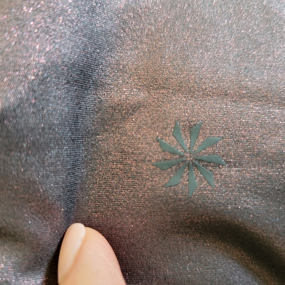 NWOT Athleta Elation Burgundy Ultra High Rise Tight Faux Leather Leggings Size L - Picture 8 of 10